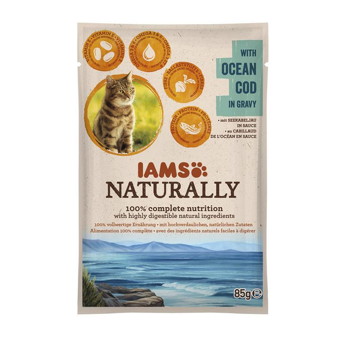IAMS Naturally Adult Nassfutter PB 85g