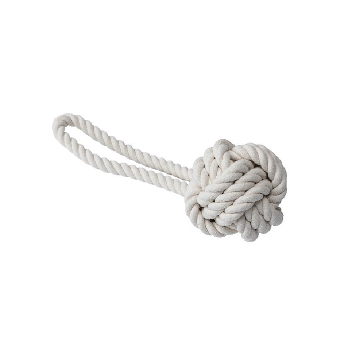 Quapas Dog Toy Rope Ball Natural