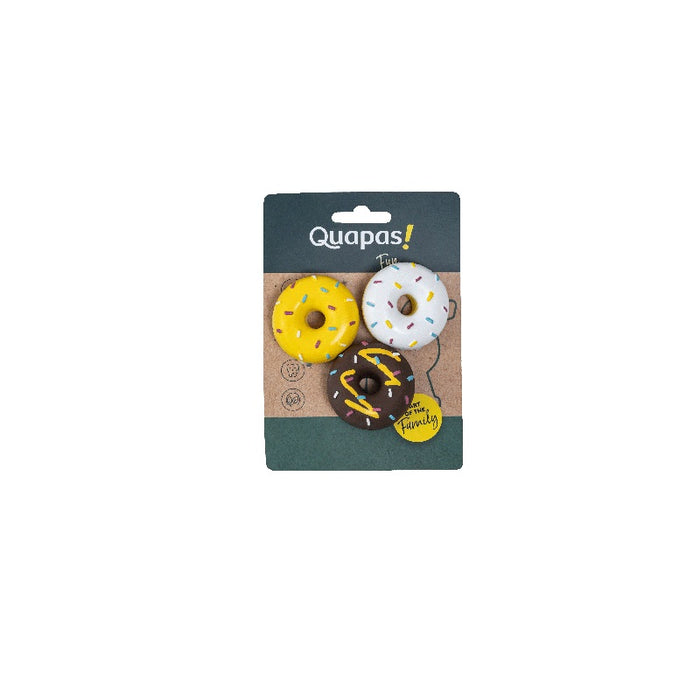 Quapas Dog Toy Fun LatexDonut Set 3 Stück