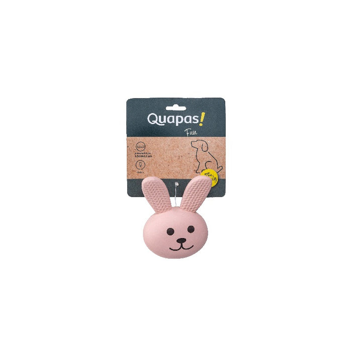 Quapas Dog Toy Fun LatexRabbit Head