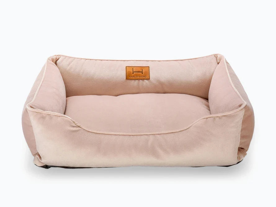 DREAMER orthopädisches Hundebett aus Möbelvelours / gegen Graben und Buddeln resistent