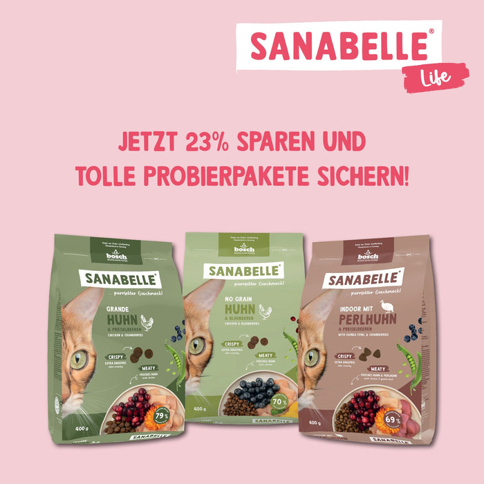 Sanabelle Adult Trockenfutter Probierbundle 3x400g