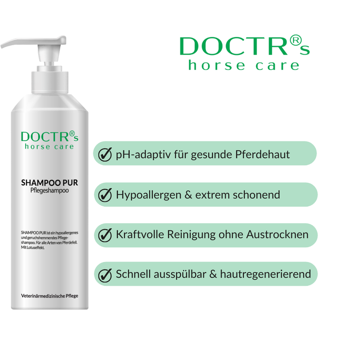 SHAMPOO PUR – Pflegeshampoo für Pferde
