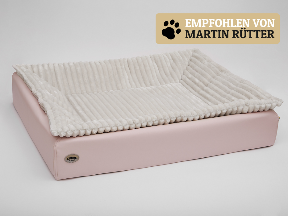 Hundebett KUDDE Pastell Kunstleder