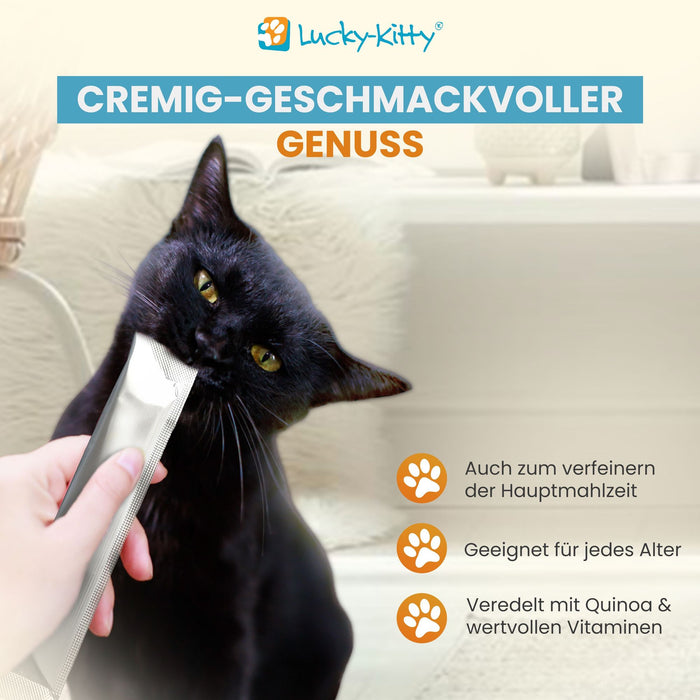 Katzenfutter Probierset (3x200g) + Filet-Creme