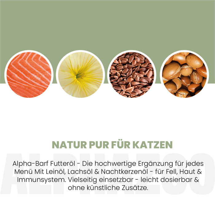 Alpha-Barf Futteröl für Katzen