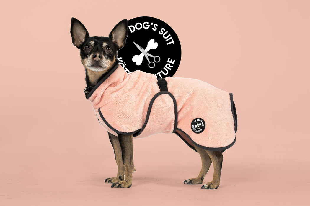Hundebademantel & Schlafmantel (2-in-1) „Luxury Pink“