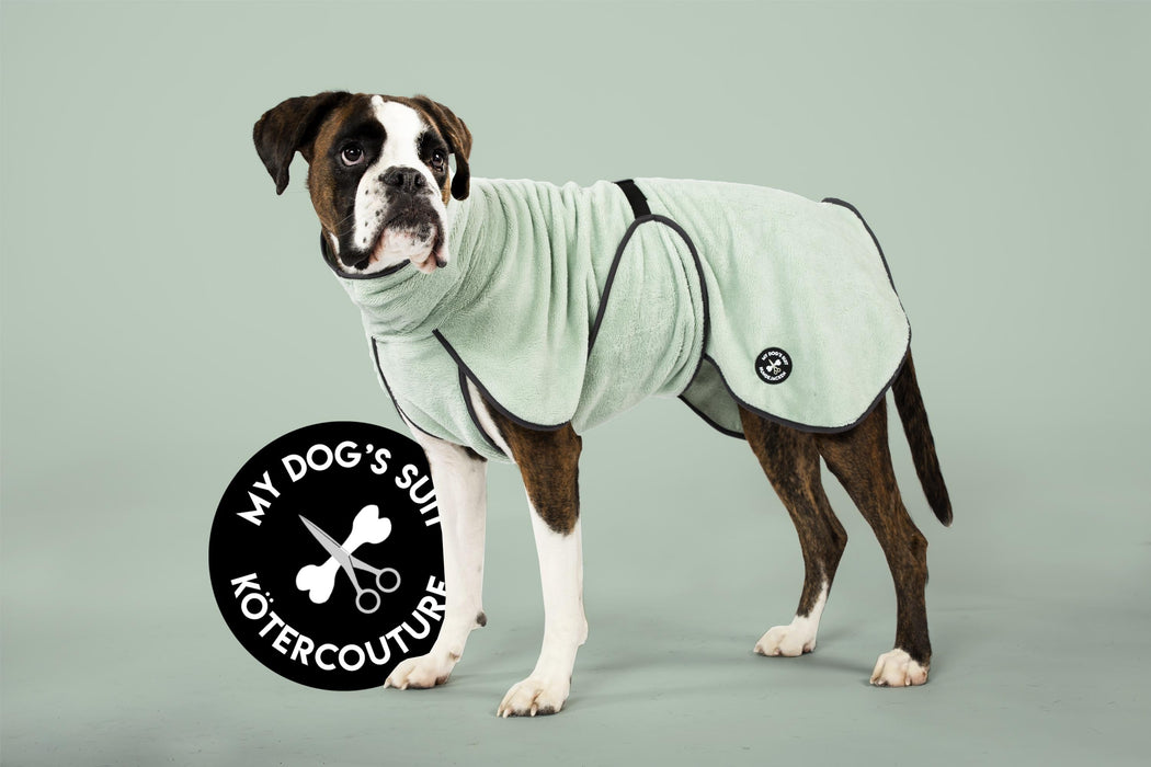 Hundebademantel & Schlafmantel (2-in-1) „Velvet Mint“