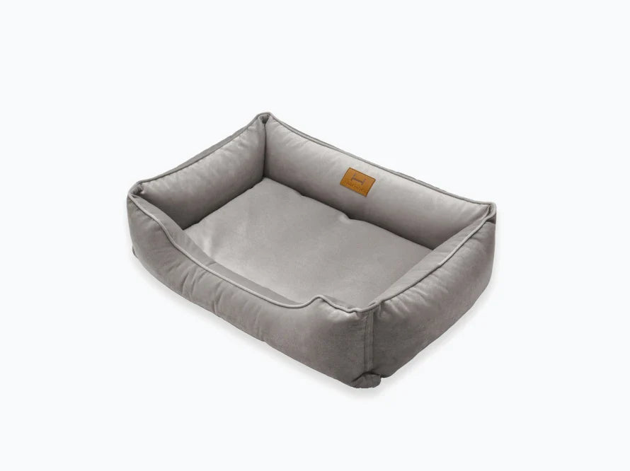 DREAMER orthopädisches Hundebett aus Möbelvelours / gegen Graben und Buddeln resistent
