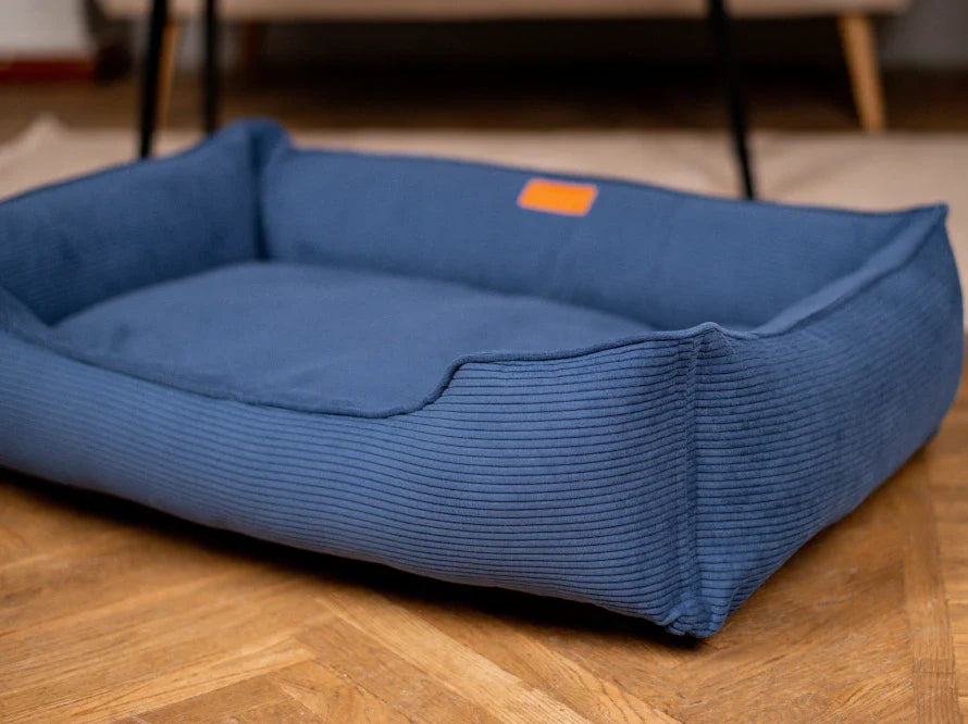 DREAMER orthopädisches Hundebett aus Möbelcord mit Handwerklich/ Höchste Funktionalität