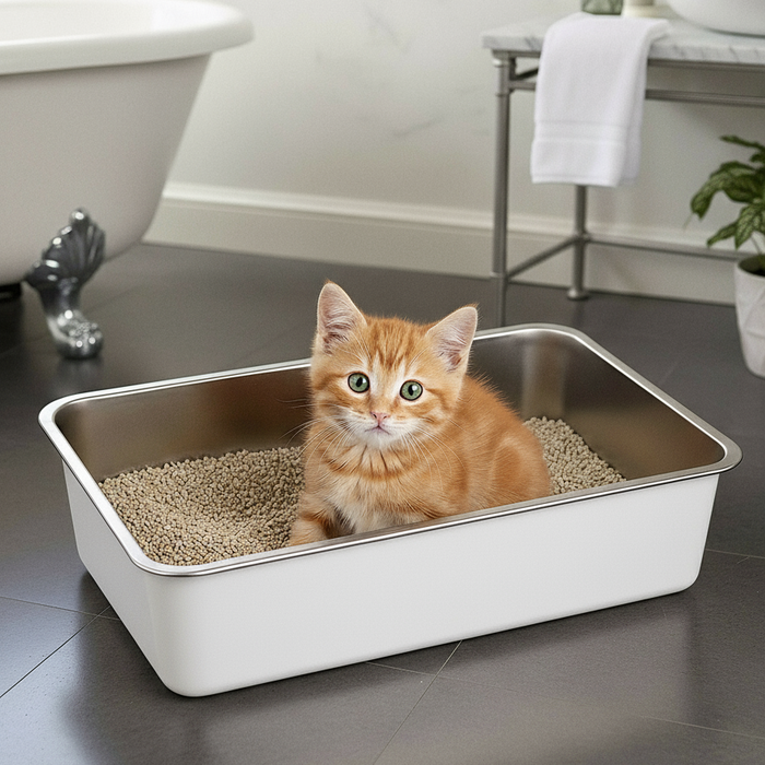 Katzentoilette Kitten Edelstahl