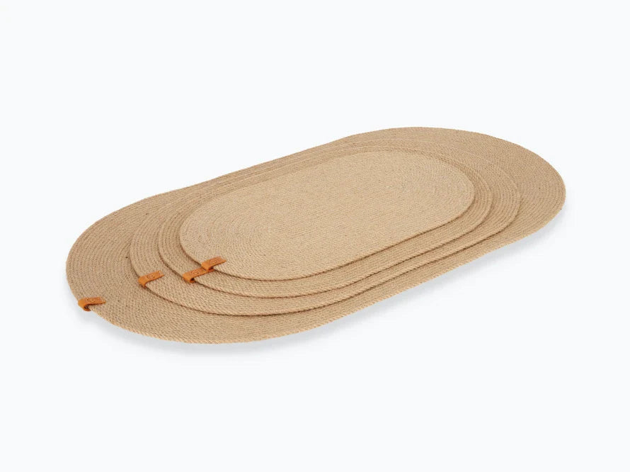 Napfmatte für Katzennapf und Hundenapf aus hypoallergene Jute