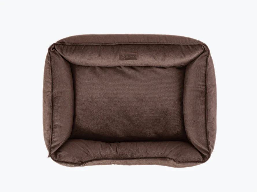 DREAMER orthopädisches Hundebett aus Möbelvelours / gegen Graben und Buddeln resistent
