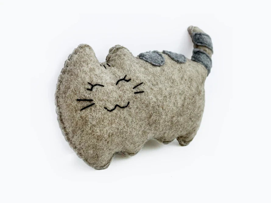 CAT RETREAT Katzenspielzeug mit Katzenminze aus Wollfilz / Handgemachte