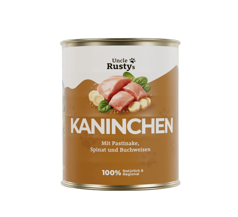 Kaninchen mit Pastinake, Spinat und Buchweizen