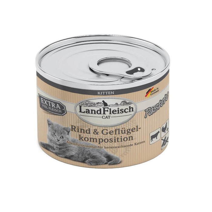 LandFleisch Cat Kitten Pate composition boeuf + volaille