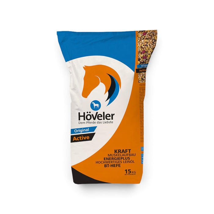 muunchy.de Höveler Active Pferdefutter 15kg Sack mit Müsli-Mischung für Sportpferde und Muskelaufbau