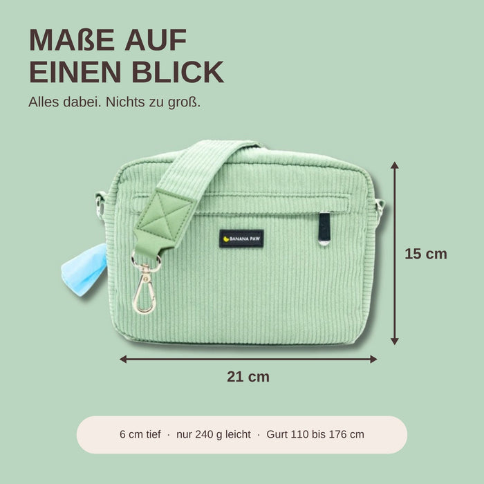 Gassitasche  · Cord · Mint Bliss