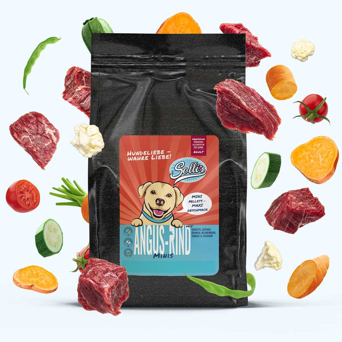 Trockenfutter Angus-Rind-Minis | kleine Rassen