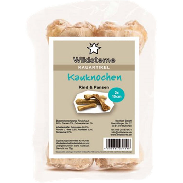 Wildsterne Kauknochen Rind + Pansen